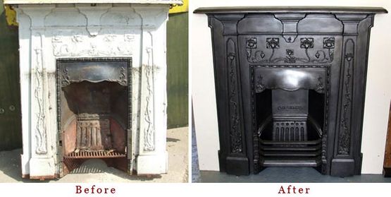 Restored Cast Iron Fireplace